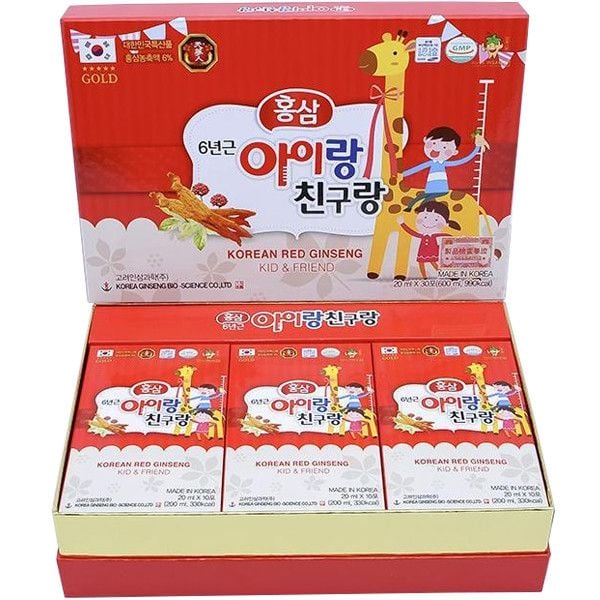 NƯỚC HỒNG SÂM BABY BIO APGOLD GOLD KOREAN RED GINSENG KID-FRIEND - Hình ảnh 4