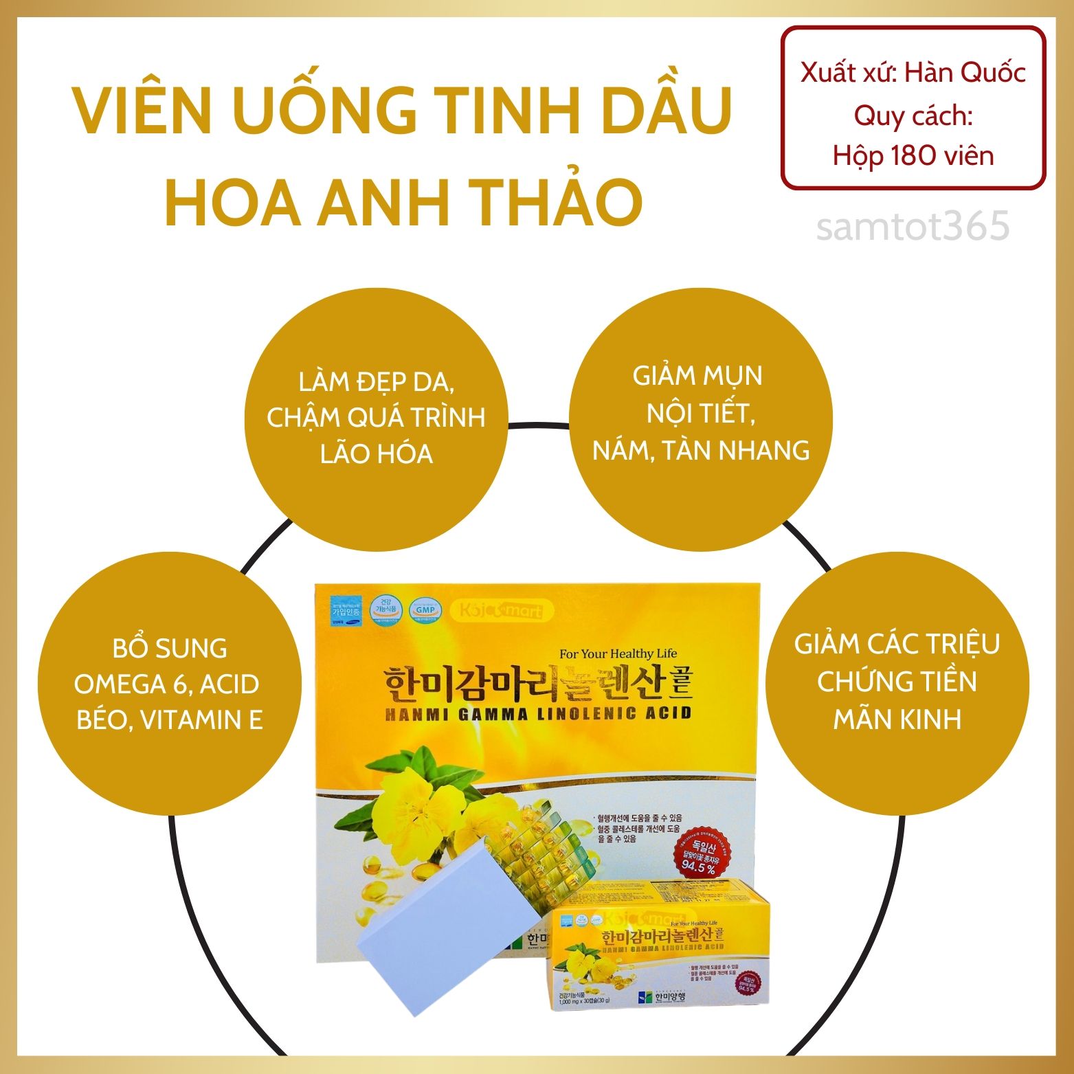 VIÊN UỐNG TINH DẦU HOA ANH THẢO