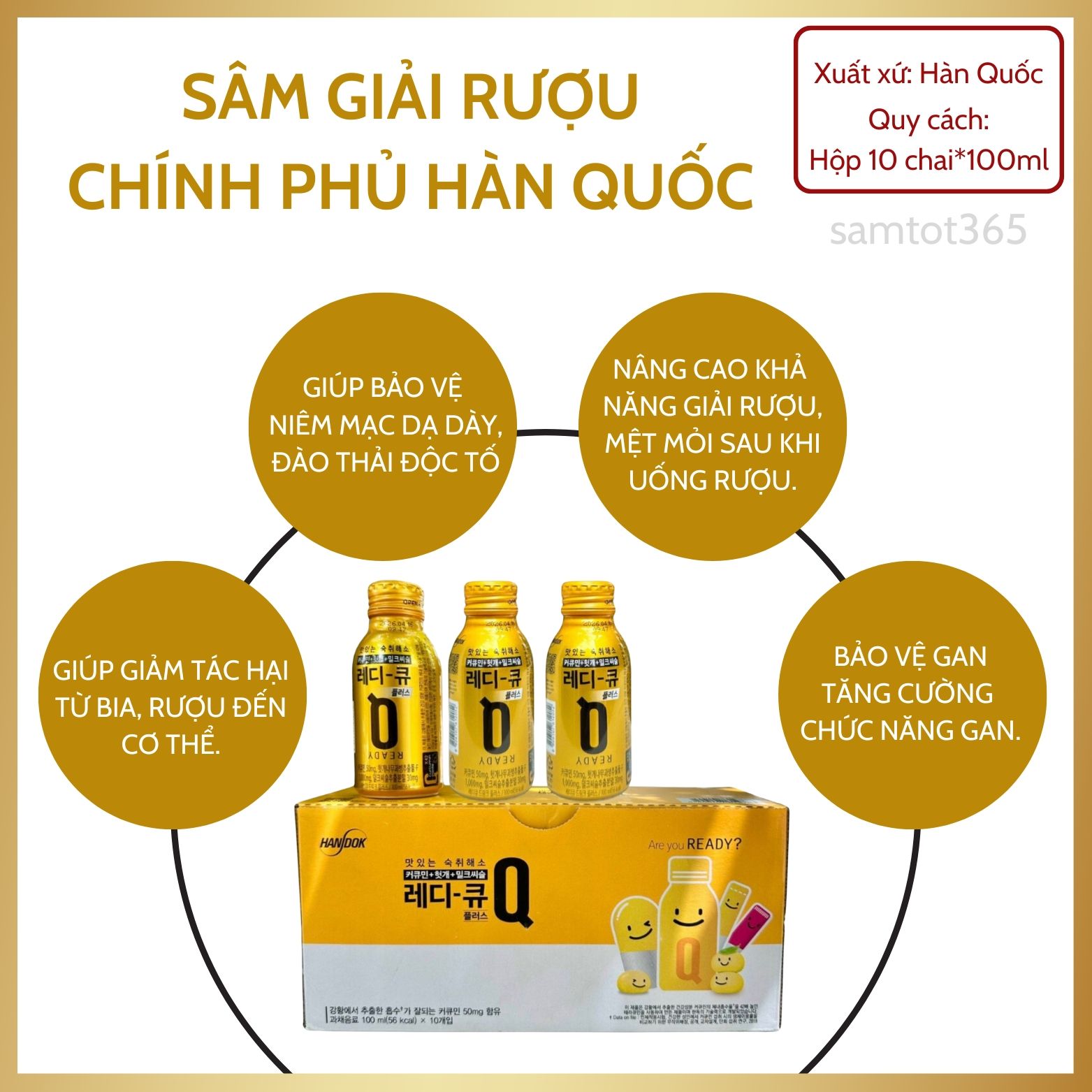 SÂM GIẢI RƯỢU CHÍNH PHỦ HÀN QUỐC