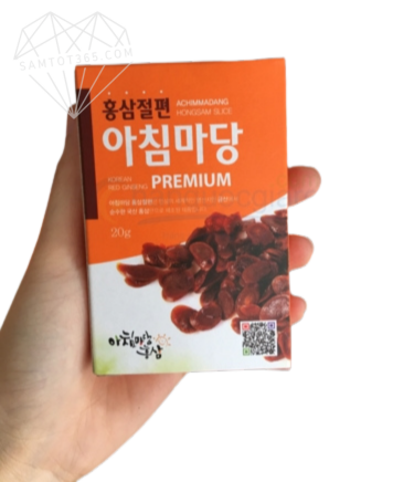 HỒNG SÂM LÁT TẨM MẬT ONG HÀN QUỐC_ ACHIMMADANG 10 Gói * 20 GR - Hình ảnh 3